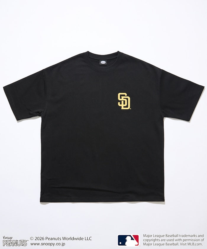 PEANUTS×MLB / PADRES 教士 短袖T恤