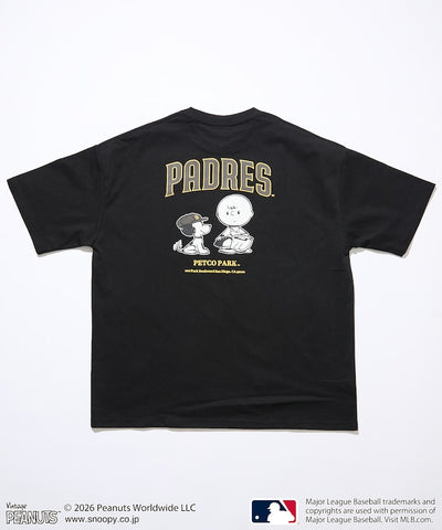 PEANUTS×MLB / PADRES 教士 短袖T恤