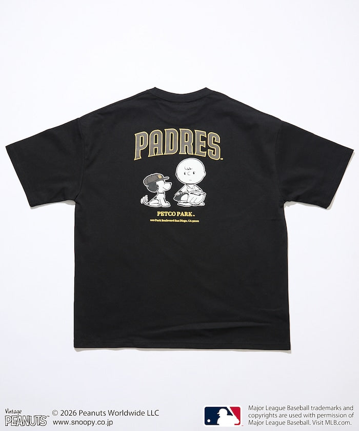PEANUTS×MLB / PADRES 教士 短袖T恤