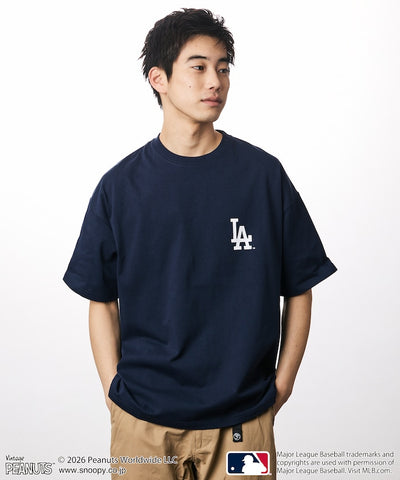 PEANUTS×MLB /  DODGERS 洛杉磯道奇 短袖T恤