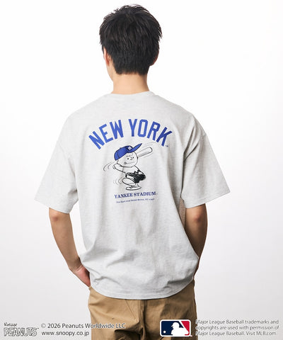 PEANUTS×MLB / YANKEES 紐約洋基 短袖T恤