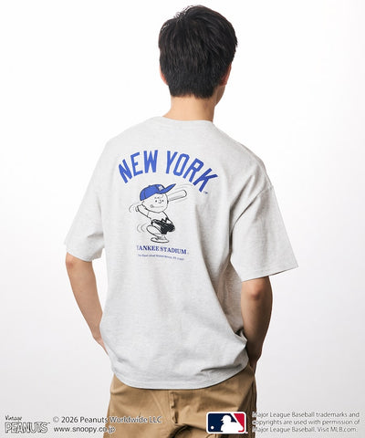 PEANUTS×MLB / YANKEES 紐約洋基 短袖T恤