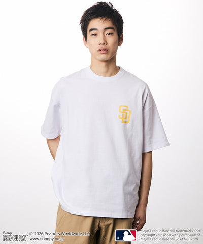 PEANUTS×MLB / PADRES 教士 短袖T恤