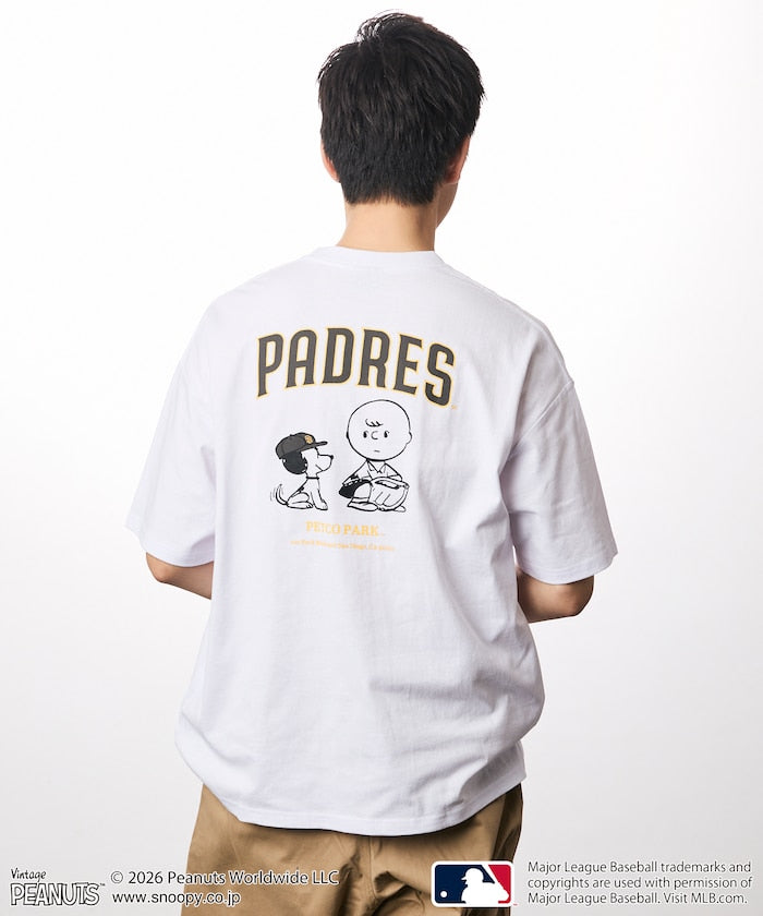 PEANUTS×MLB / PADRES 教士 短袖T恤