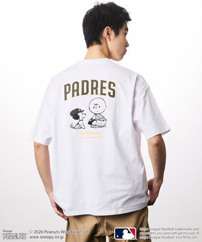 PEANUTS×MLB / PADRES 教士 短袖T恤