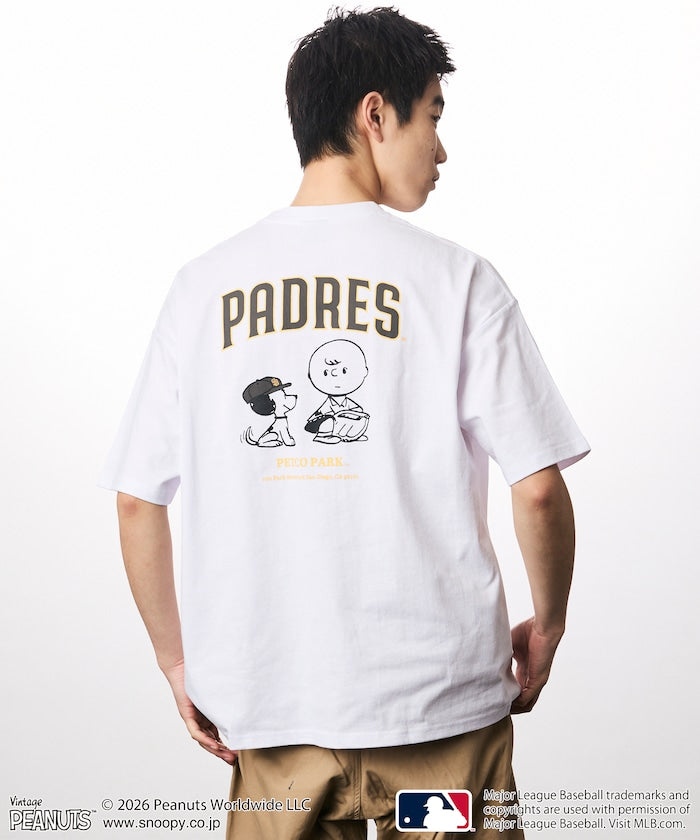PEANUTS×MLB / PADRES 教士 短袖T恤
