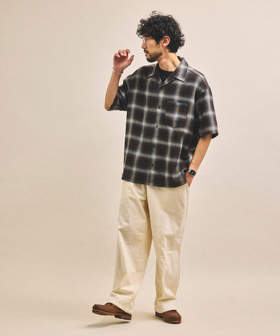 FREAK’S STORE / 漸層格紋 短袖襯衫
