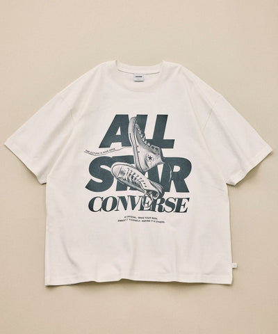 CONVERSE / 復古風格照片印花 短袖T恤