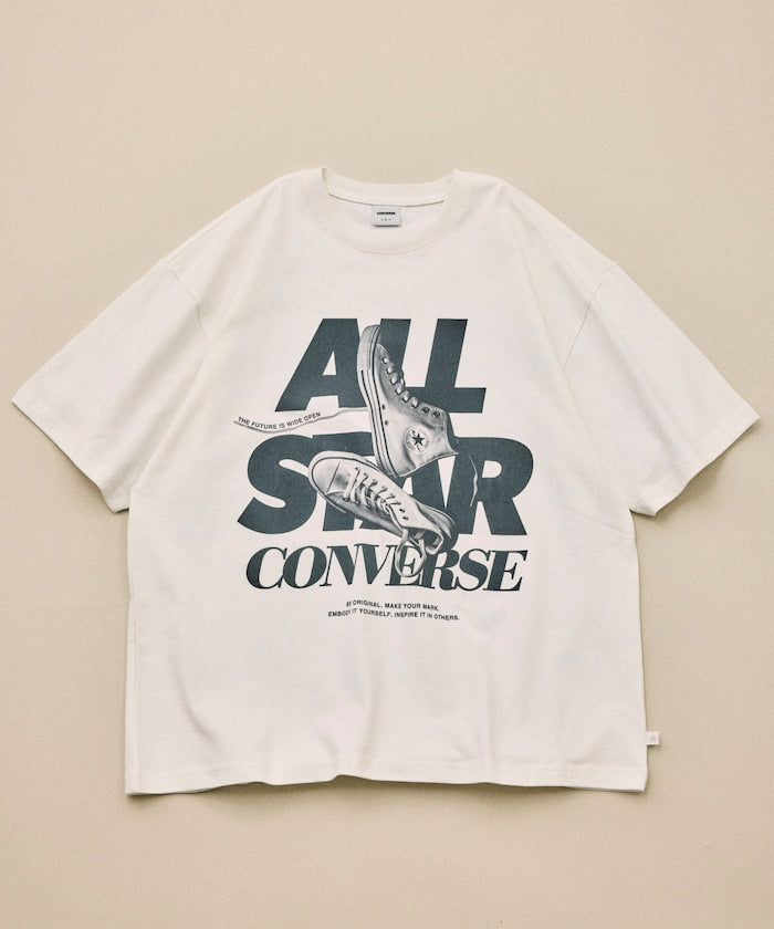 CONVERSE / 復古風格照片印花 短袖T恤