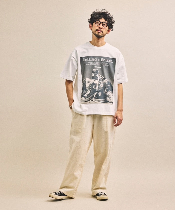 CONVERSE / 復古風格照片印花 短袖T恤