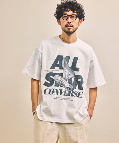 CONVERSE / 復古風格照片印花 短袖T恤