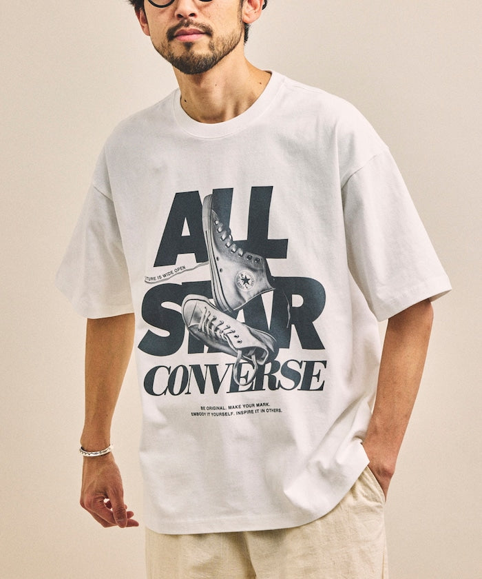 CONVERSE / 復古風格照片印花 短袖T恤