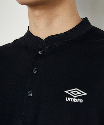 UMBRO / 吸水速乾 亨利領 短袖T恤