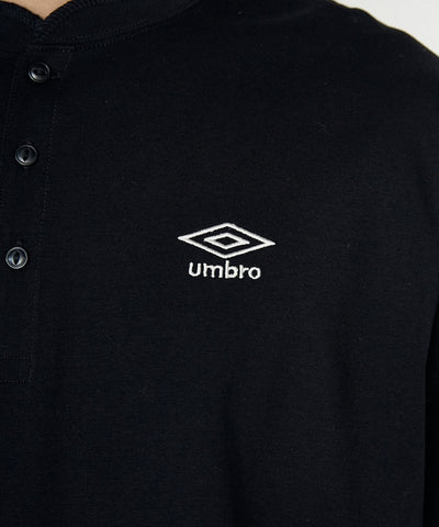 UMBRO / 吸水速乾 亨利領 短袖T恤