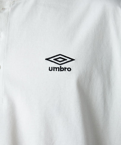 UMBRO / 吸水速乾 亨利領 短袖T恤
