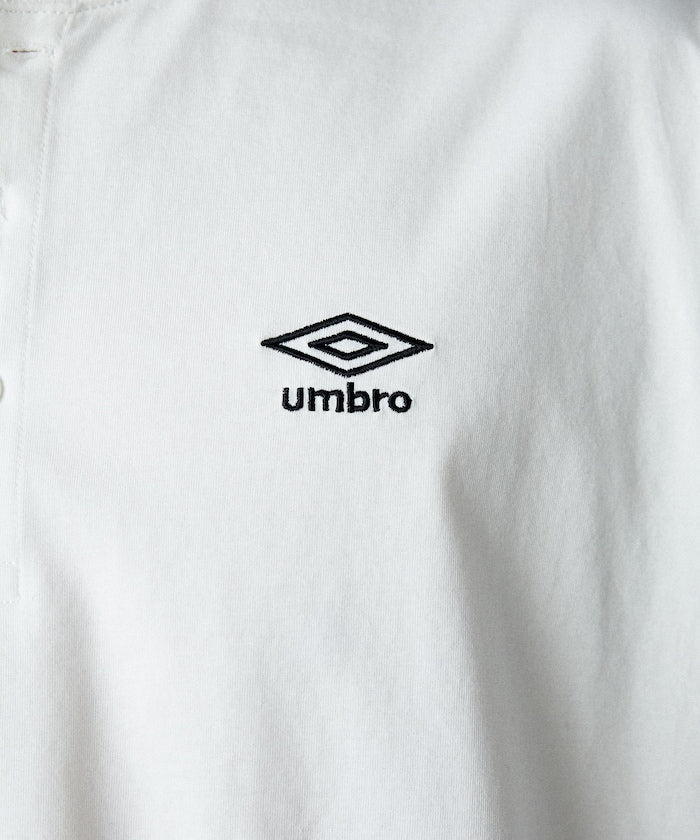 UMBRO / 吸水速乾 亨利領 短袖T恤