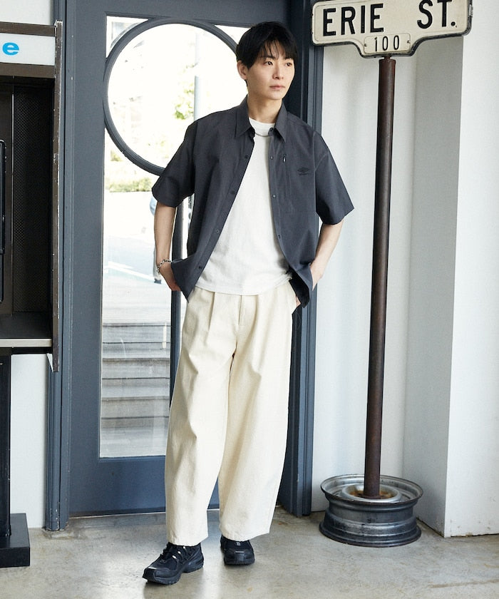 UMBRO / 刺繡標誌 短袖襯衫