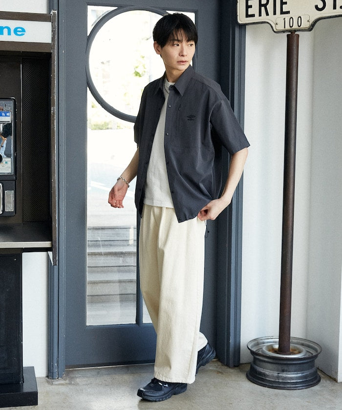 UMBRO / 刺繡標誌 短袖襯衫