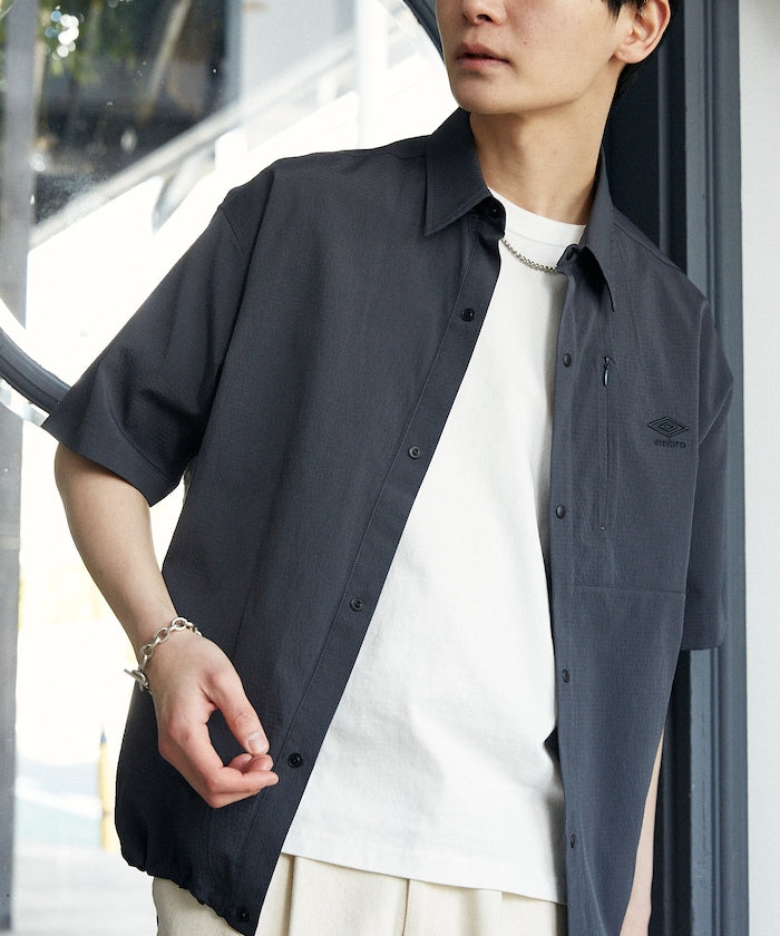 UMBRO / 刺繡標誌 短袖襯衫