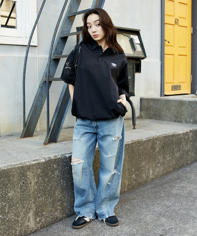 UMBRO / 刺繡抽繩 POLO襯衫