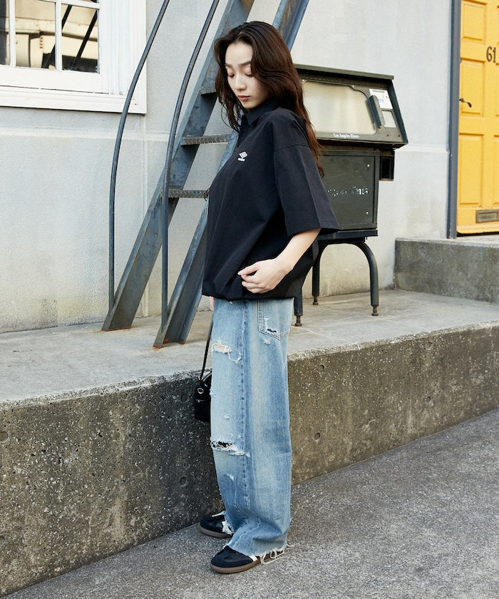 UMBRO / 刺繡抽繩 POLO襯衫