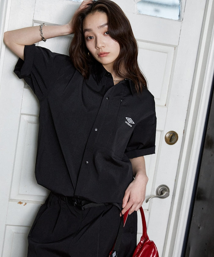 UMBRO / 刺繡標誌 短袖襯衫