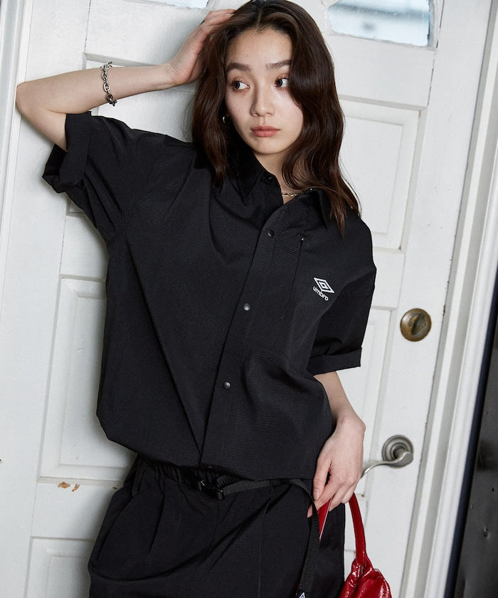 UMBRO / 刺繡標誌 短袖襯衫