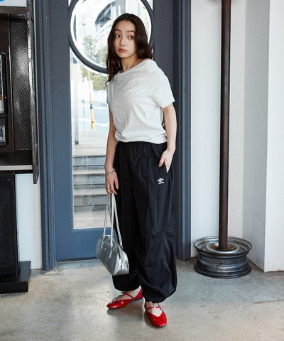 UMBRO / 機能格紋  抽繩長褲