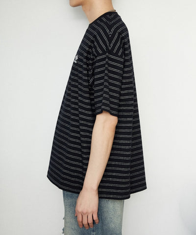 UMBRO / 刺繡條紋短袖T恤