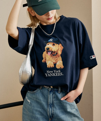 MLB x FREAK’S STORE 貓狗 短袖T恤