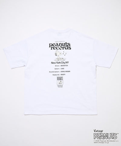 PEANUTS  x FREAK’S STORE / Records 圖案 短袖T恤