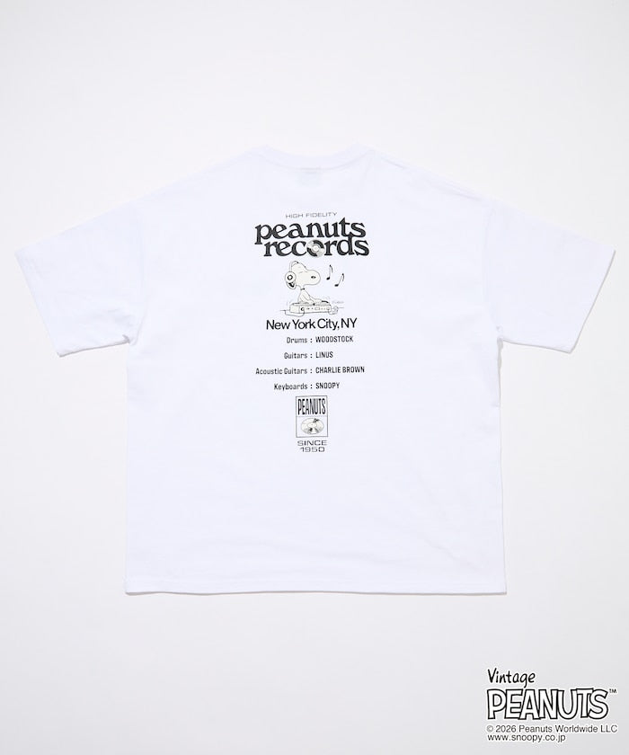 PEANUTS  x FREAK’S STORE / Records 圖案 短袖T恤