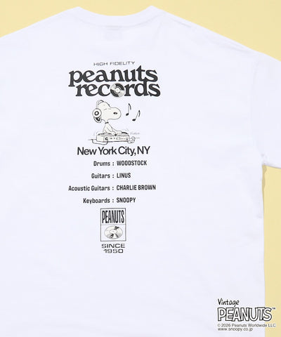 PEANUTS  x FREAK’S STORE / Records 圖案 短袖T恤