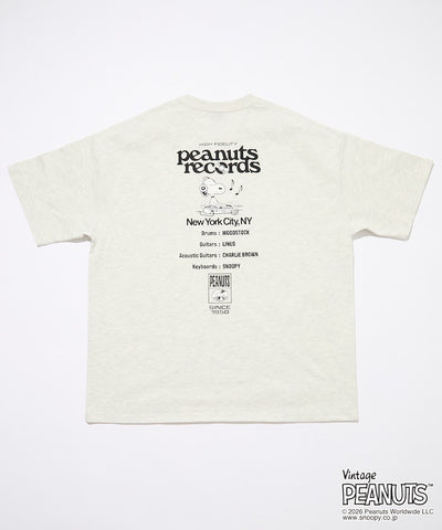 PEANUTS  x FREAK’S STORE / Records 圖案 短袖T恤
