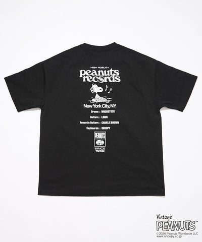 PEANUTS  x FREAK’S STORE / Records 圖案 短袖T恤