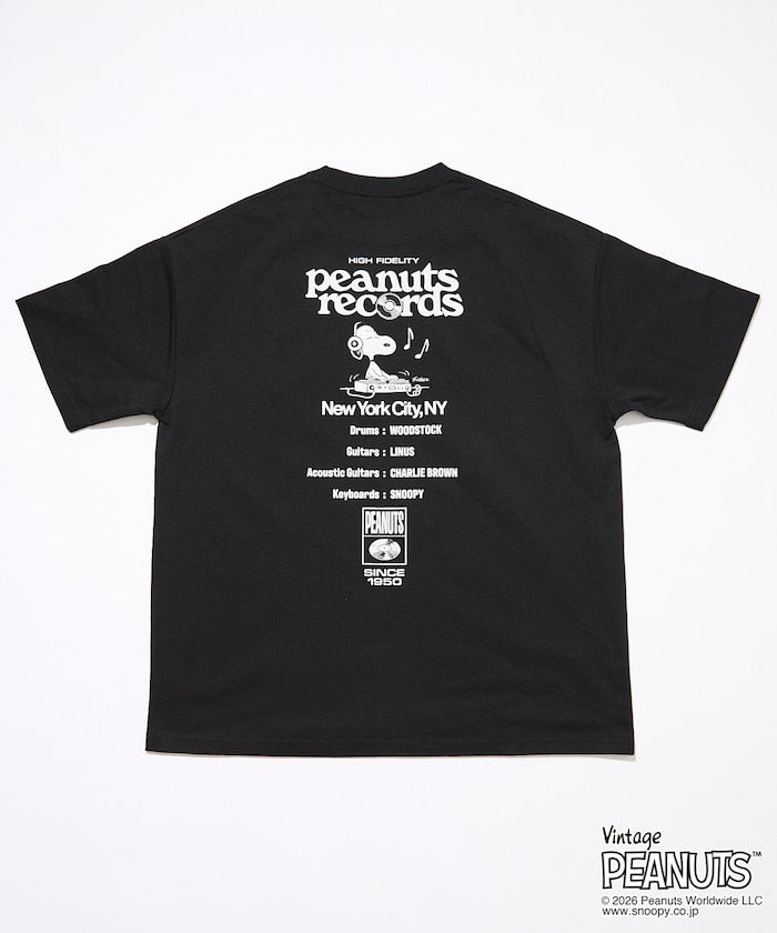 PEANUTS  x FREAK’S STORE / Records 圖案 短袖T恤