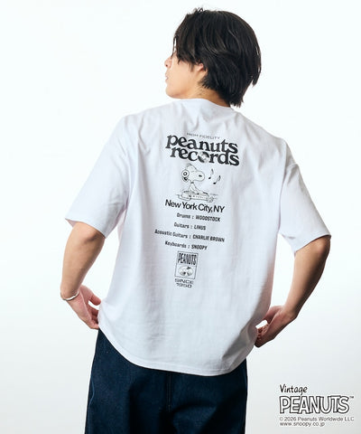 PEANUTS  x FREAK’S STORE / Records 圖案 短袖T恤