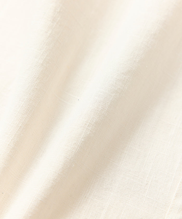 FREAK’S STORE LINEN COTTON OPEN COLLAR SS SHIRT / 亞麻棉質開領短袖襯衫