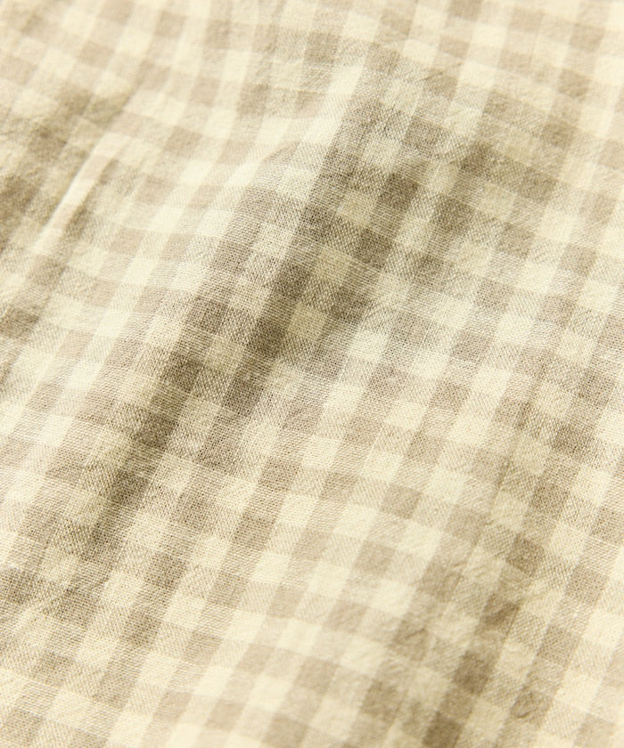 FREAK’S STORE LINEN COTTON OPEN COLLAR SS SHIRT / 亞麻棉質開領短袖襯衫