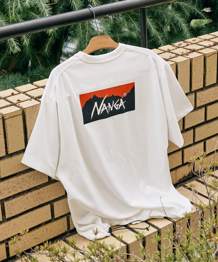 NANGA x FREAK'S STORE / 機能調節下擺 neo-PRO 背印短袖T恤