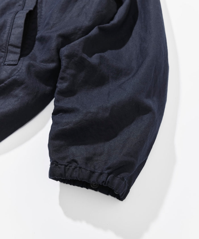 CAHLUMN Cotton Linen Harrington Jacket / 棉麻混紡哈靈頓立領外套