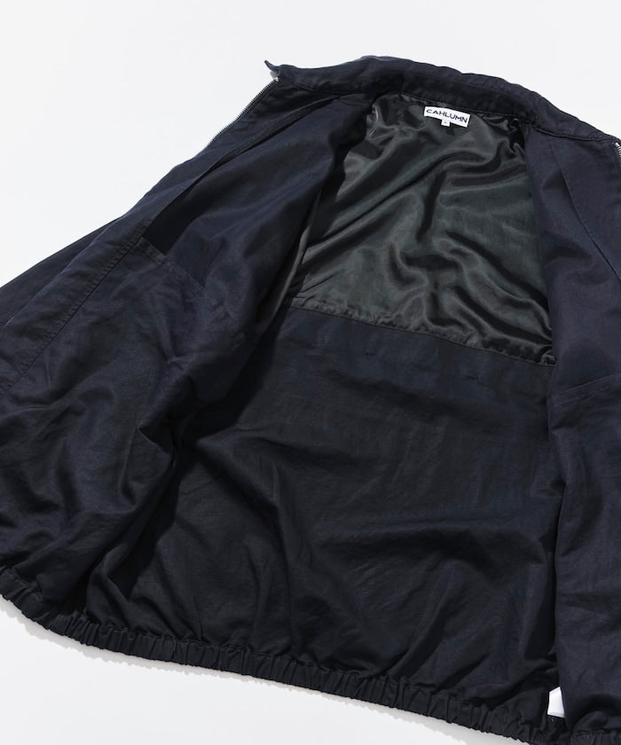 CAHLUMN Cotton Linen Harrington Jacket / 棉麻混紡哈靈頓立領外套