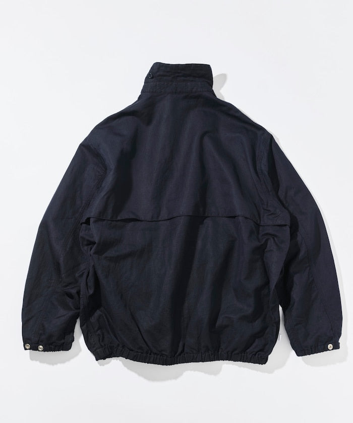 CAHLUMN Cotton Linen Harrington Jacket / 棉麻混紡哈靈頓立領外套
