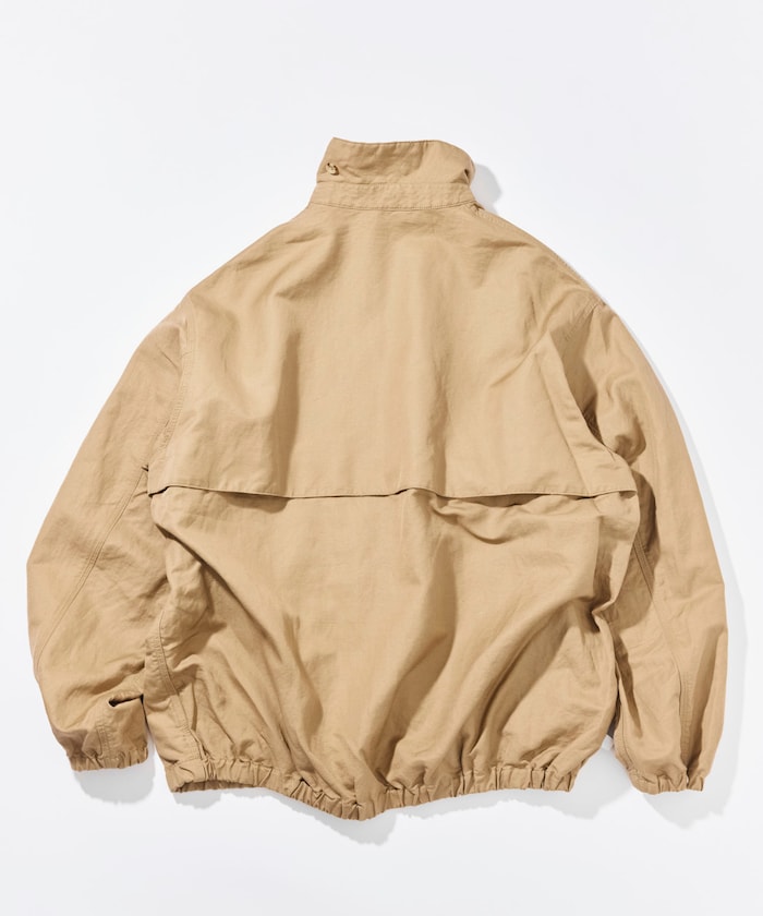 CAHLUMN Cotton Linen Harrington Jacket / 棉麻混紡哈靈頓立領外套