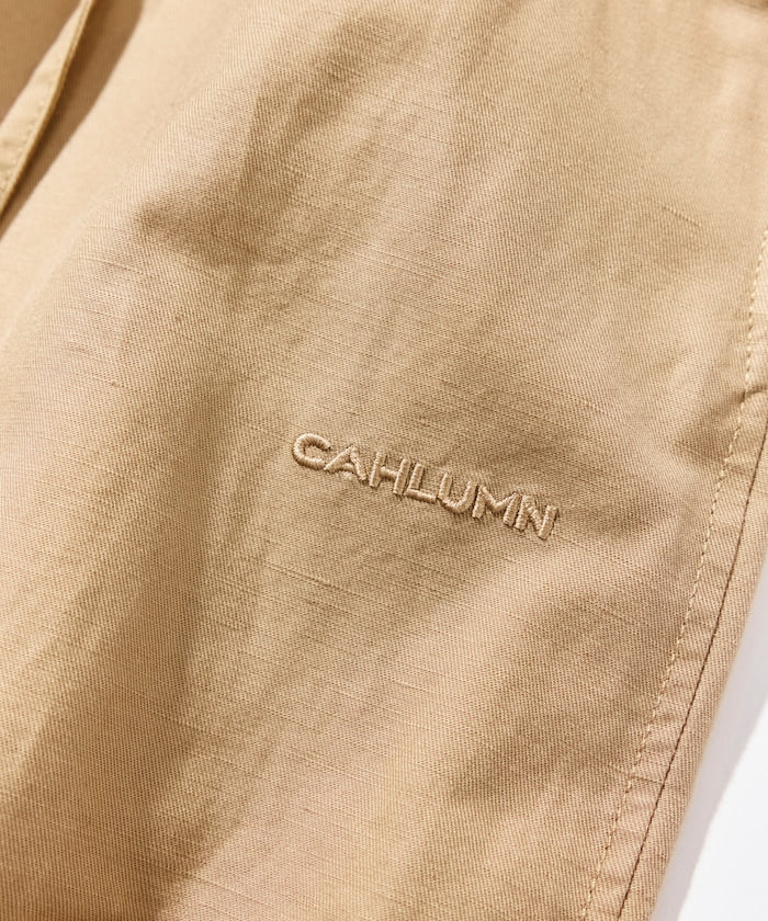 CAHLUMN Cotton Linen 2 Tuck Chino Pant / 棉麻雙褶長褲