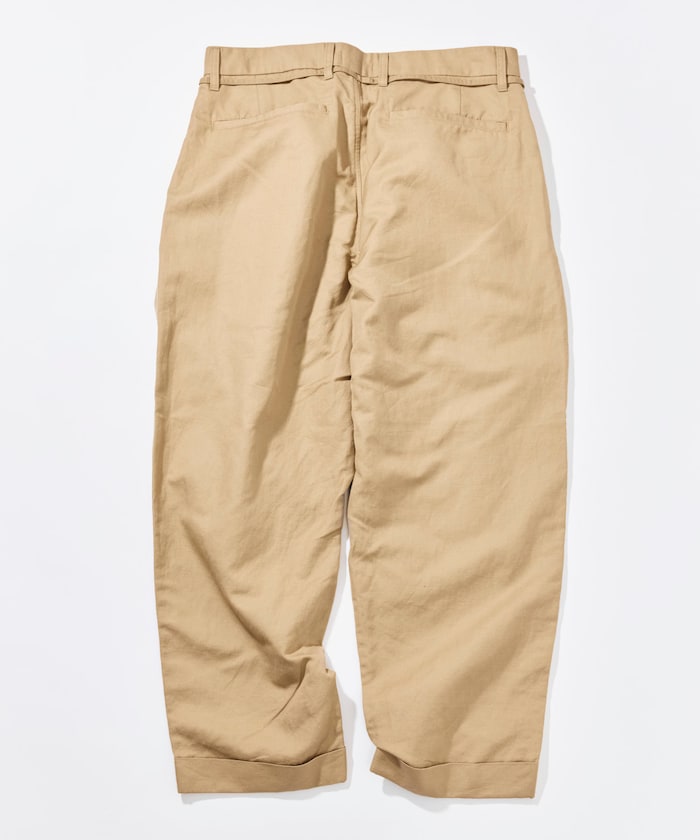 CAHLUMN Cotton Linen 2 Tuck Chino Pant / 棉麻雙褶長褲– RICHARD SELECT