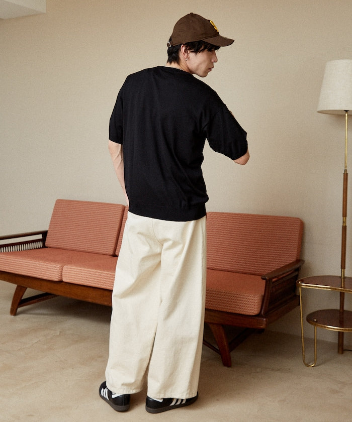 U.S. POLO ASSN. / 亨利領涼感針織 短袖T恤