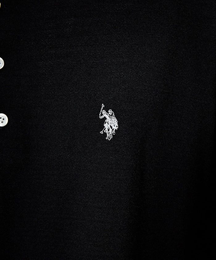 U.S. POLO ASSN. / 亨利領涼感針織 短袖T恤