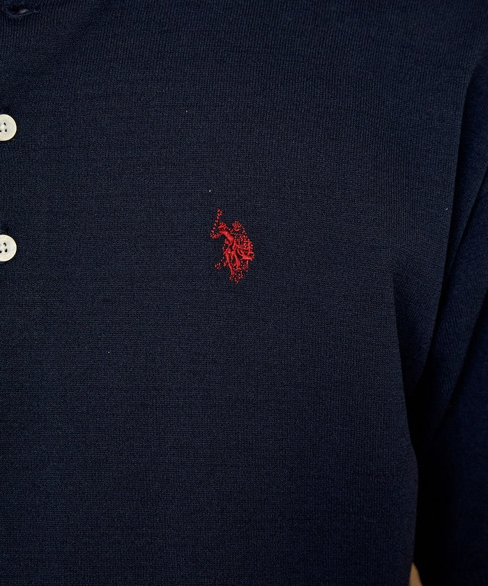 U.S. POLO ASSN. / 亨利領涼感針織 短袖T恤
