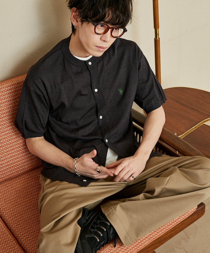 U.S. POLO ASSN. / 涼感 圓領針織開襟衫